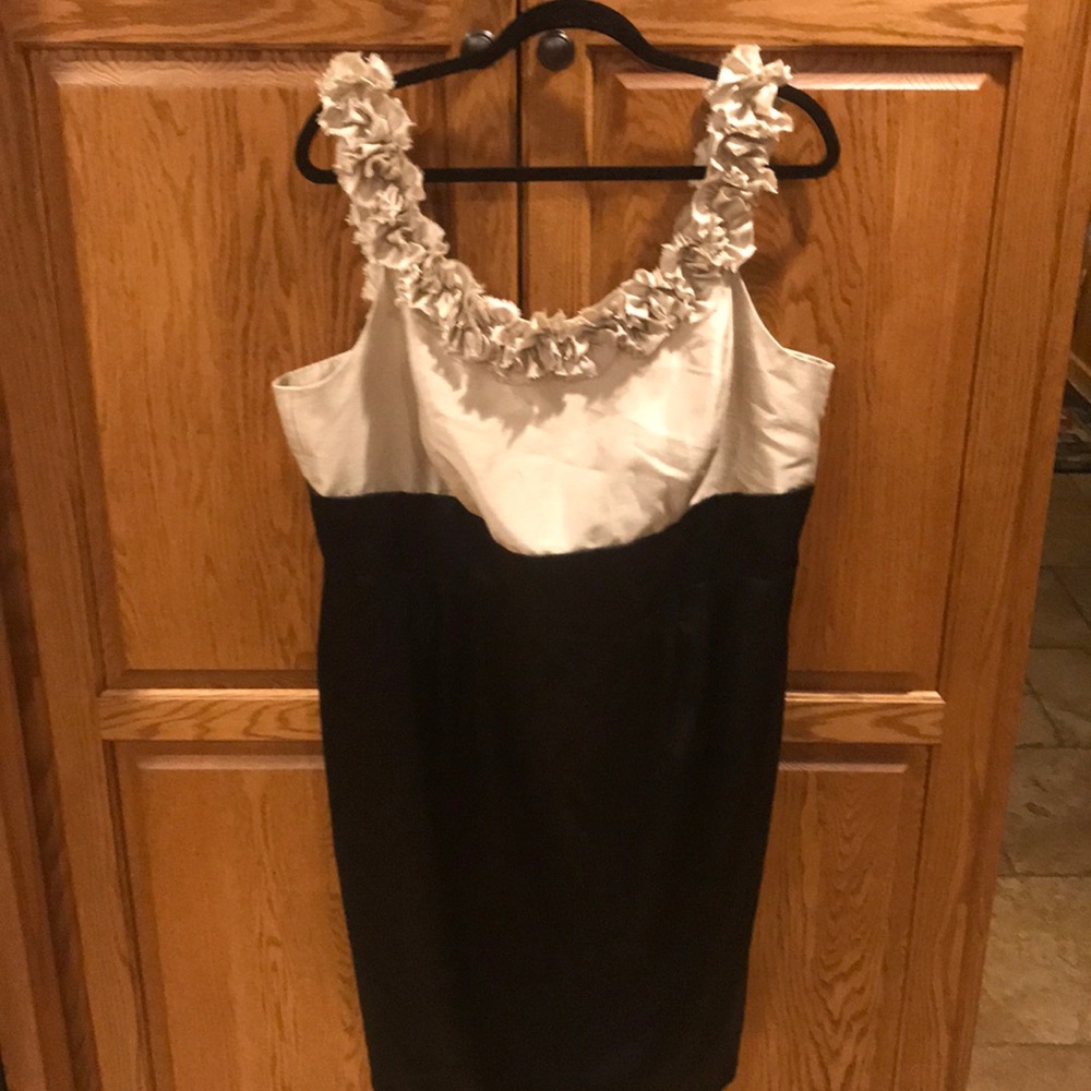 Beautiful cream and black dress